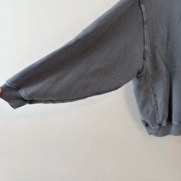 Joah Brown mock neck oversized terry sweatshirt - Picture 4 of 8